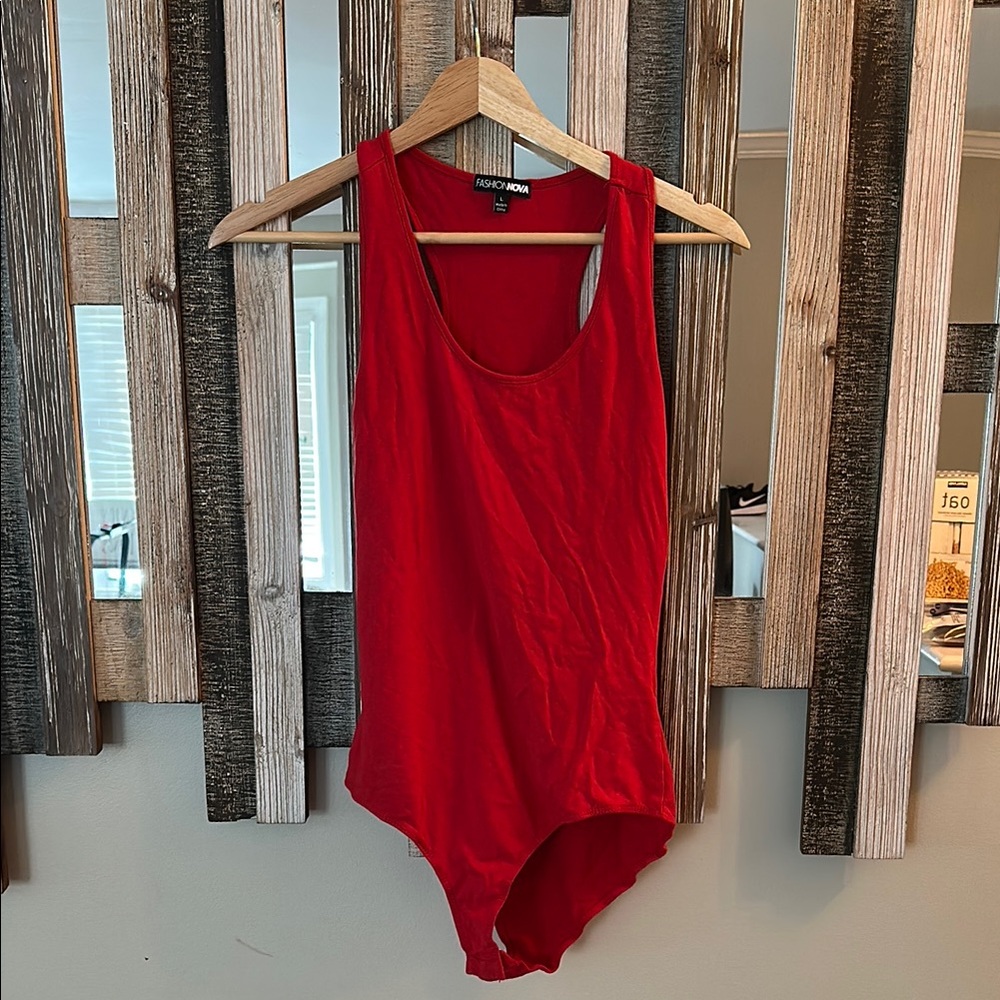 Fashion Nova Red Bodysuit